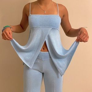 Hand Loomed knit top/bottom pants